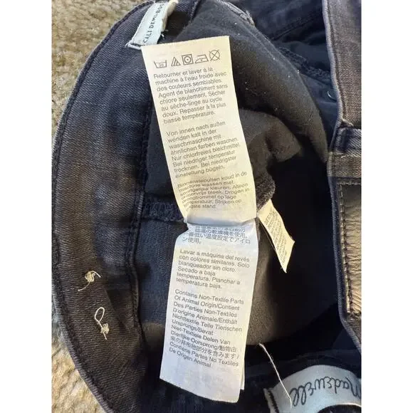 Madewell Jeans Womens Size 27 Black Wash Cali Demi-Boot Jeans Denim E151 - Picture 11 of 16